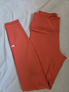 Nike Universa Dri-FIT High-Waisted Leggings Orange Size Medium